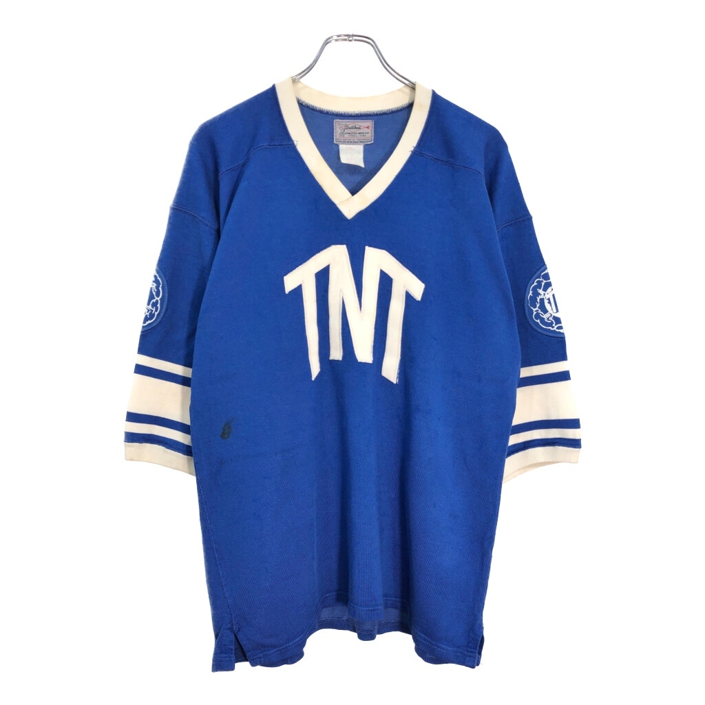 80年代 USA製 Southland ホッケー ユニフォーム ブルー(メンズ L)中古 古着 U2837拍卖