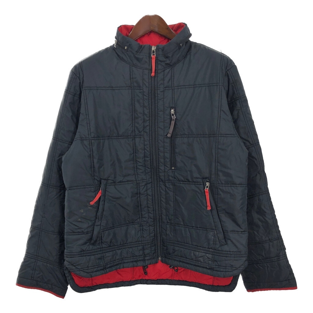 90年代 NAUTICA ノーティカ 中綿 ナイロンジャケット ブラック(メンズ XL)中古 古着 U3238拍卖