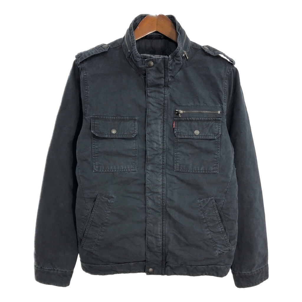 Levi's リーバイス 中綿 ブルゾンジャケット ブラック(メンズ S)中古 古着 U3267拍卖