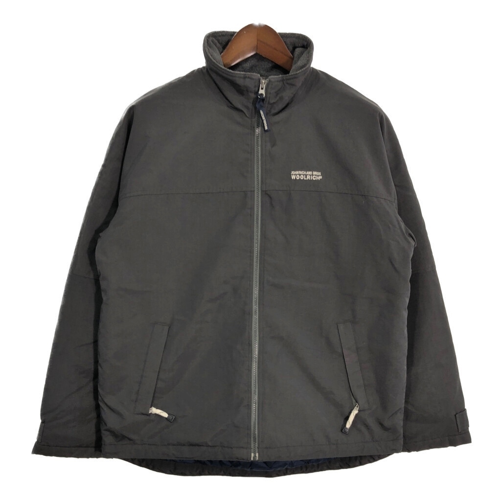 WOOLRICH ウールリッチ ナイロン フリースジャケット グレー(メンズ M)中古 古着 U3307拍卖