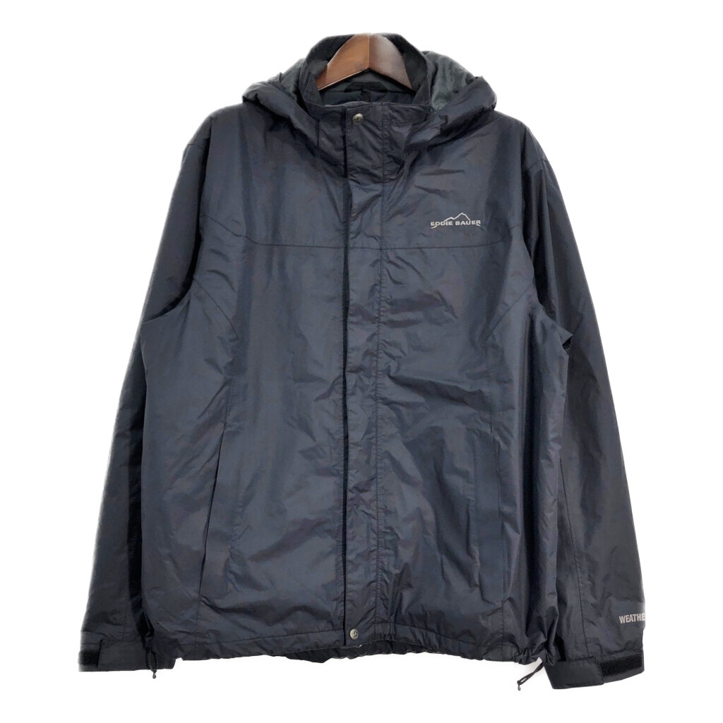 Eddie Bauer エディーバウアー WEATHEREDGE マウンテンパーカー アウトドア ブラック (メンズ L) 中古 古着 R8655拍卖