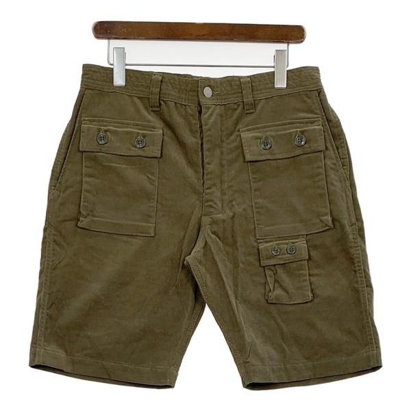 SASSFRAS G.D.U PANTS 1/2 SF-201666 カーゴショーツ ショートパンツ ガーデナーパンツ 無地 メンズ Mサイズ カーキ ササフラス DM15533■拍卖