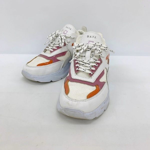 デイト FUGA ボリュームソール ローカット スニーカー シューズ ロゴ 厚底 カジュアル レディース 22cm ホワイト D.A.T.E. 靴 DF15288■拍卖