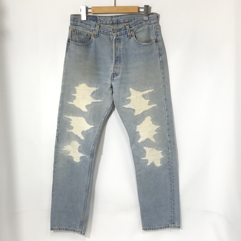Levi's 501 デニムパンツ 65010193 ジーンズ W30 L30 Gパン ダメージ加工 パンツ カジュアル サイズ30 L相当 リーバイス ボトムス A13618◆拍卖