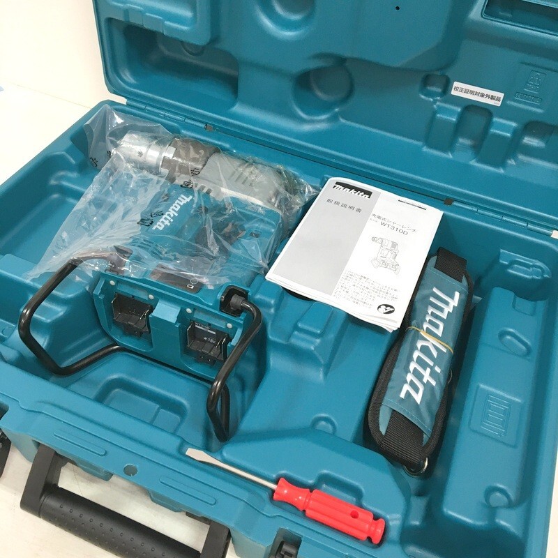 未使用 マキタ 充電式シャーレンチ WT310DZK 本体+ショルダベルト+ケース付 18V+18V=36V対応 コードレス 電動工具 makita △ DW3146拍卖