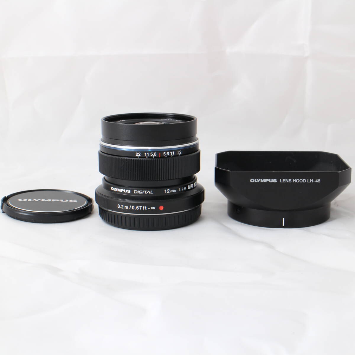 ☆新品級☆ OLYMPUS 単焦点レンズ M.ZUIKO DIGITAL ED 12mm F2.0 リミテッドブラックキット ED 12mm F2.0 BLK #3560拍卖