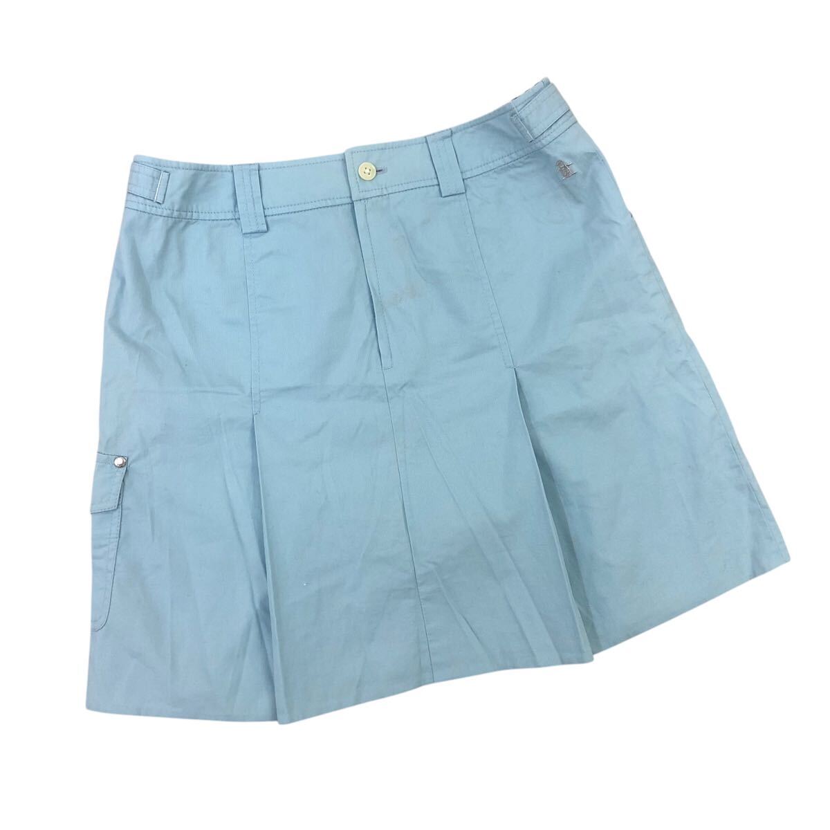 Nm303-22 Munsingwear マンシングウェア スカート ミニスカート インナーパンツ付き ボトムス GOLF ゴルフ ウェア 水色 レディース 11拍卖