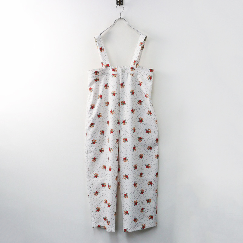 極美品 2023 ピンクハウス PINK HOUSE x little sunny bite floral ribbon print all in one/ホワイト オールインワン【2400014413816】拍卖