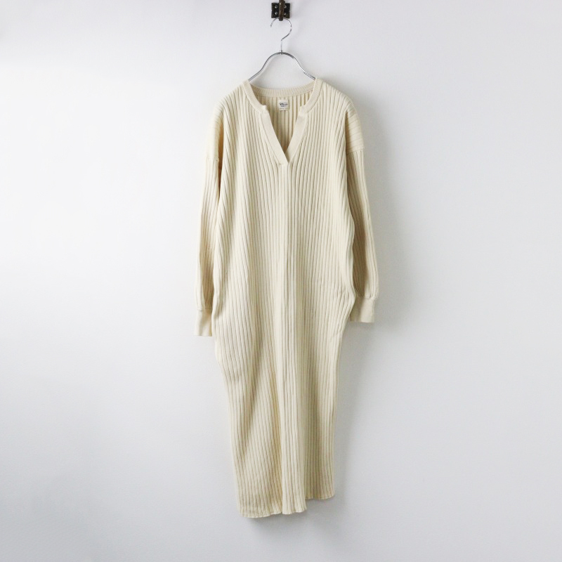 美品 ロンハーマン コットンリブニットスキッパーワンピース XS/アイボリー ドレス ロング【2400014434835】拍卖
