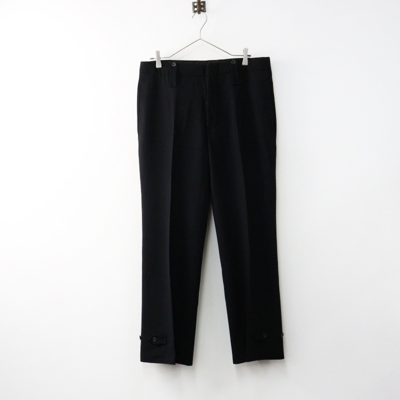 MENs Archive GUCCI by Tom Ford Tac Trousers 48/Black グッチ トムフォード期 スラックス パンツ【2400014436402】拍卖