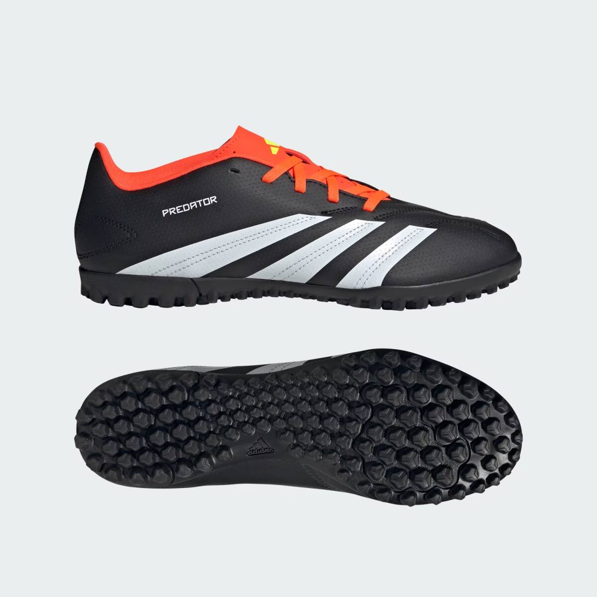 アディダス 25.5cm クラブ adidas PREDATOR CLUB TF ブラック ホワイト サッカー トレーニング シューズ ターフ用 黒 白 ①拍卖