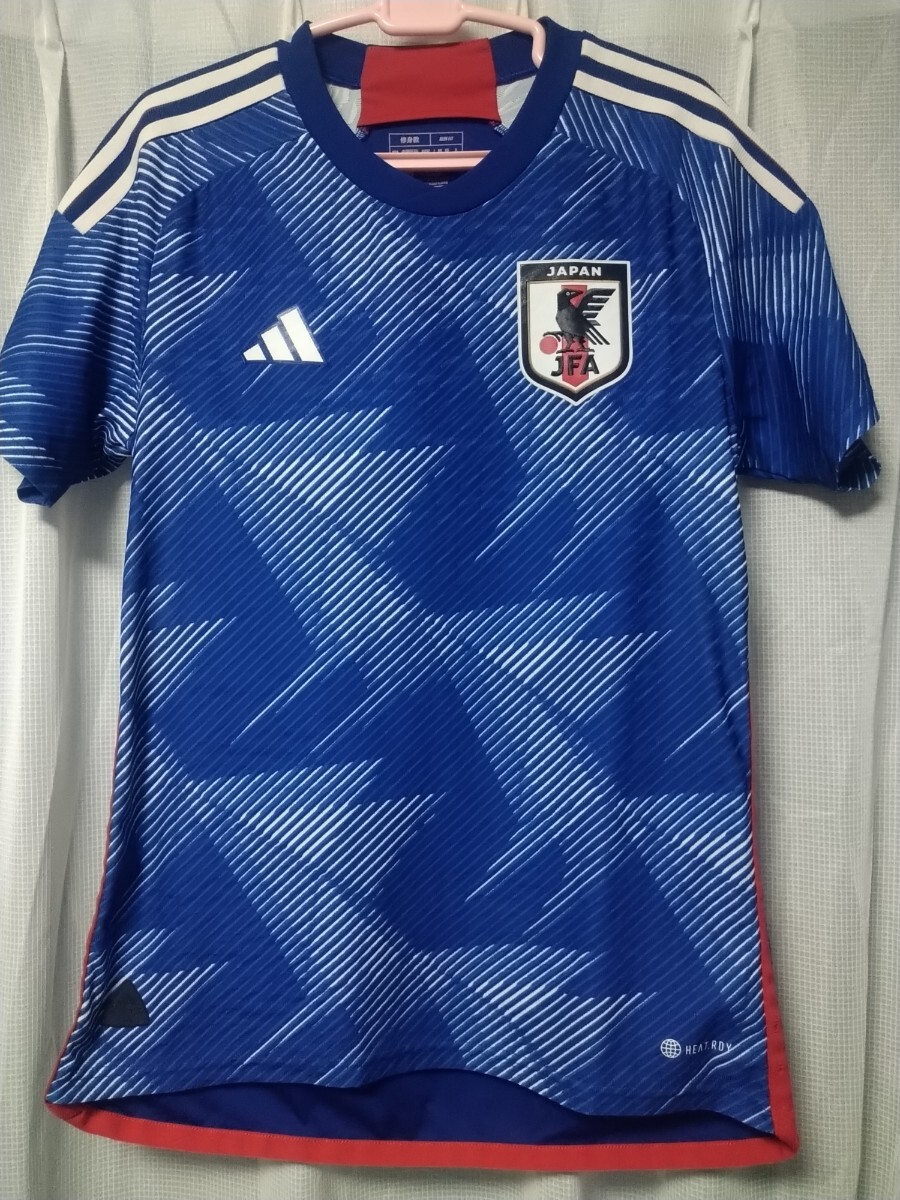 正規品 良品 サッカー日本代表オーセンティックユニフォーム L カタールワールドカップ adidas サムライブルー  アディダス拍卖