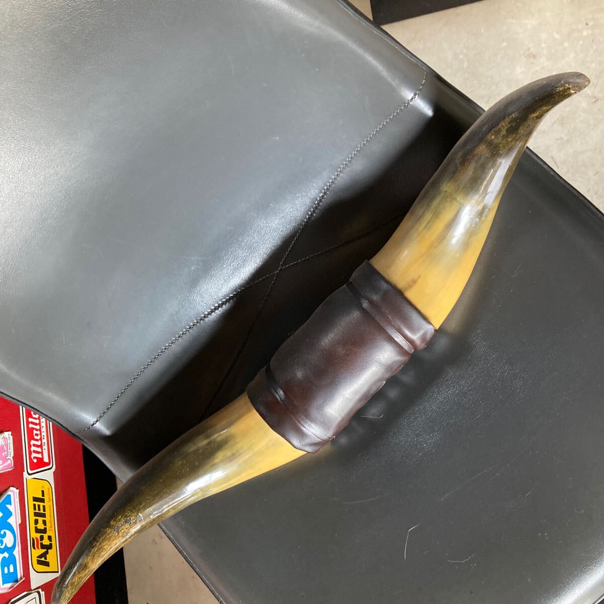 ビンテージ 当時物 水牛の角壁掛け水牛 カウボーイ ハーレー ショベル パン サイドバルブ ナッククル 世田谷ベース マッコイ ハンドル 拍卖