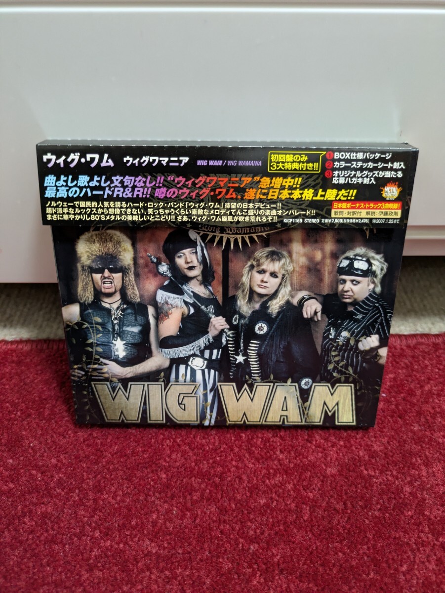 『ウィグワマニア』/ウィグアム 日本盤初回発売盤 特典完品! 帯 ライナー付 キャッチーなハードロック!拍卖