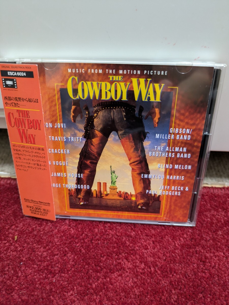 『カウボーイ ウェイ』/オリジナル サウンドトラック 日本盤CD 帯 ライナー付ジェフ ベック!ボン・ジョヴィ!未発表曲収録!希少!拍卖