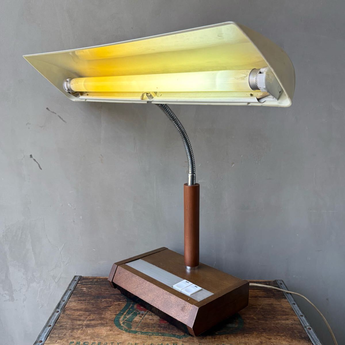 【1970s USA vintage】Panasonic desk パナソニック デスクランプ ライト 照明 アメリカ ビンテージ 日本製拍卖