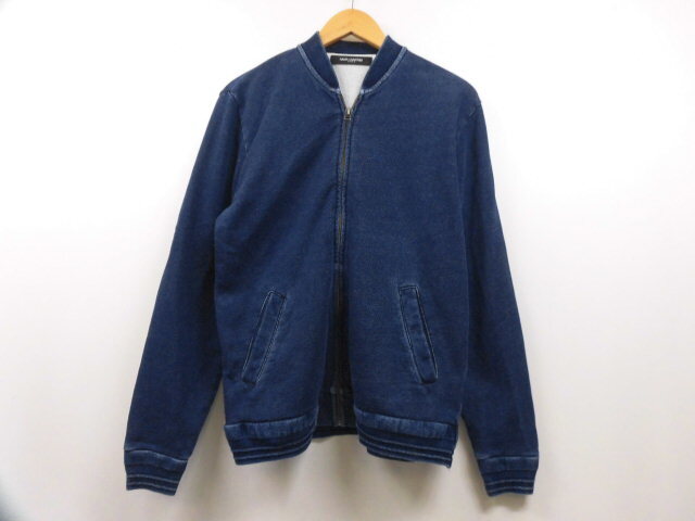 NANO UNIVERSE TOKYO ナノユニバース NUC71TT0338JS インディゴ ジャケット スウェット素材 フルジップ ネイビー 紺 Mサイズ ①拍卖
