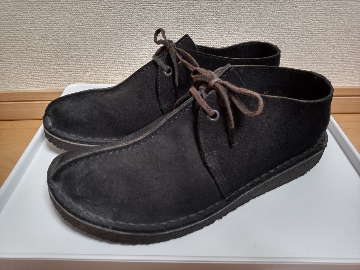 クラークス デザートトレック UK7 US7.5 25.5cm相当 ブラック拍卖
