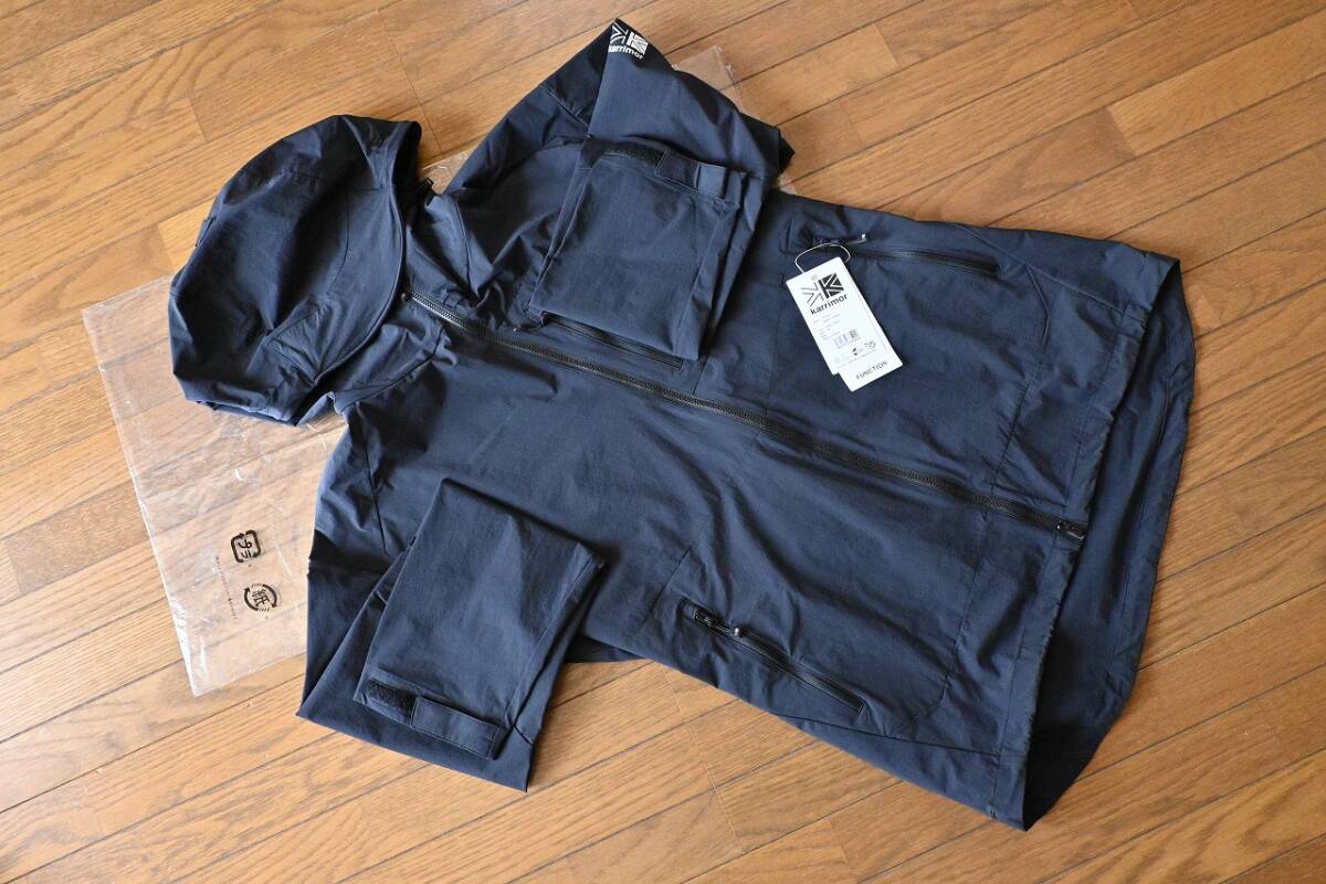 未使用 KARRIMOR(カリマー) arete LT parka(アリートライトパーカ) item:101474 サイズ:XL カラー:ブラック タグ未切り離し 元袋拍卖