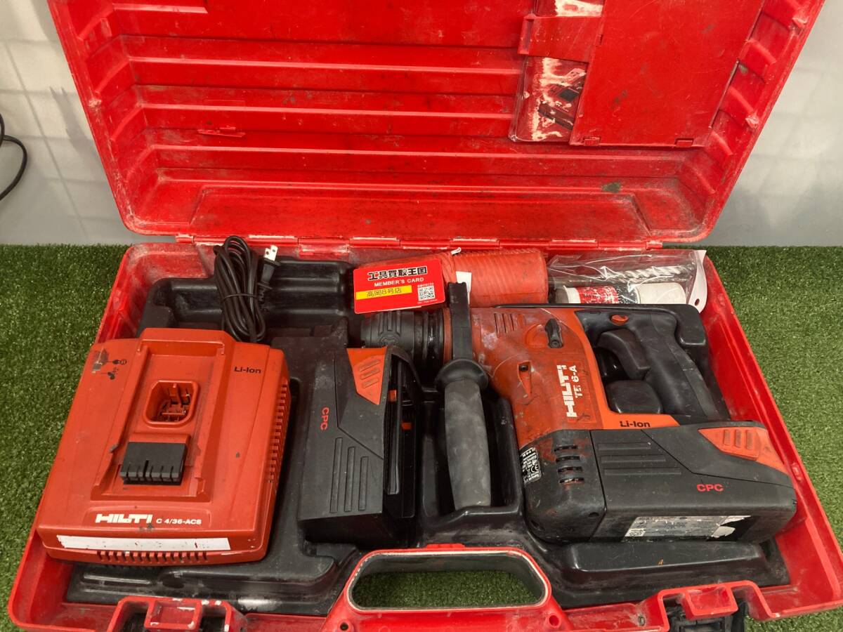 【中古品】【0926】HILTI(ヒルティ) 36v充電式ハンマドリル TE6-A ITACC0RP58DW拍卖