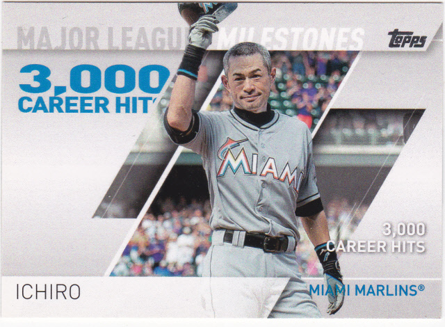 イチロー 2017 Topps Major League Milestones 19 通算3000安打拍卖
