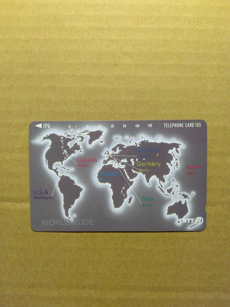 WORLD WIDE 105度数テレホンカード拍卖