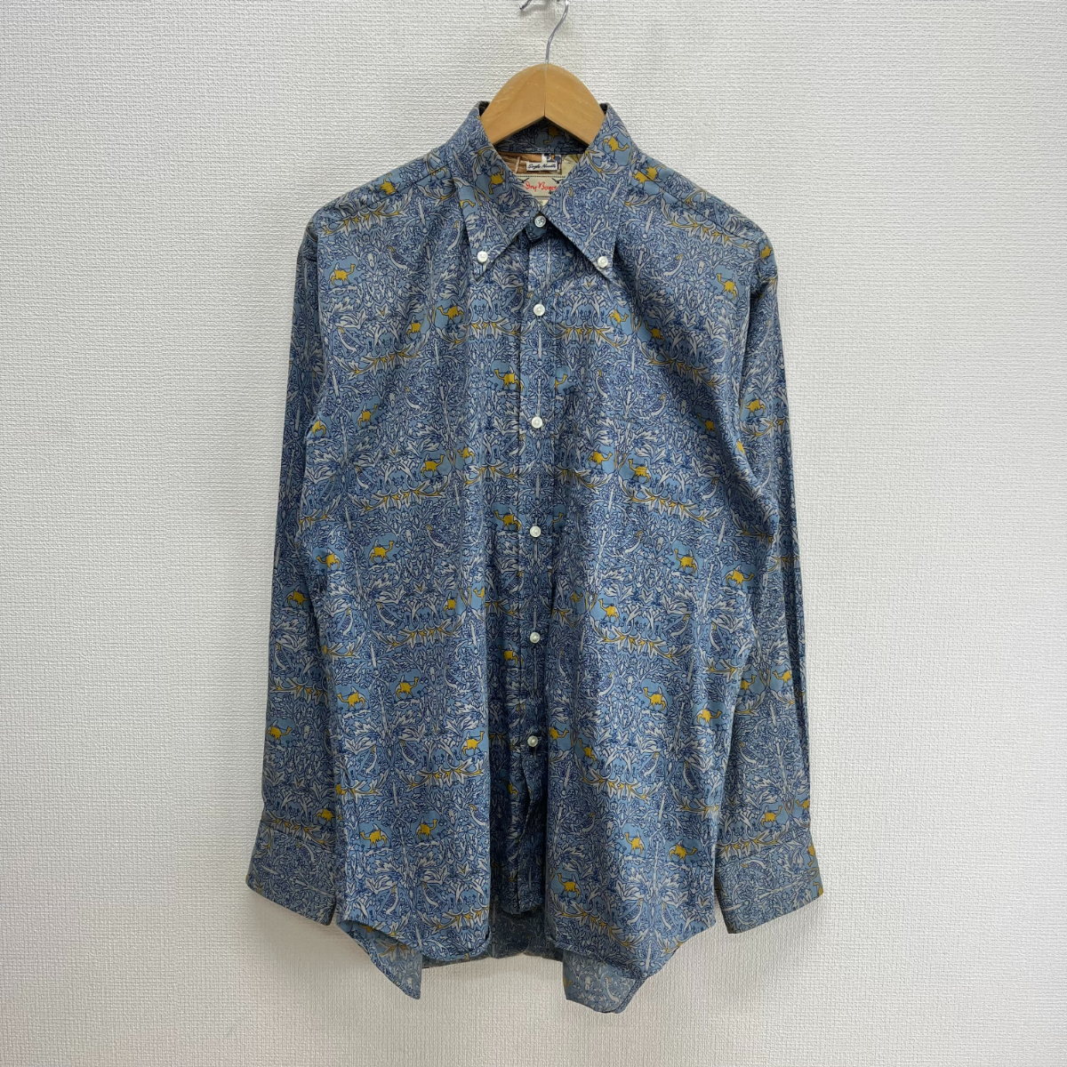 Dry Bones ドライボーンズ ボタンダウンシャツ BD 長袖 総柄 コットン M 10126254拍卖