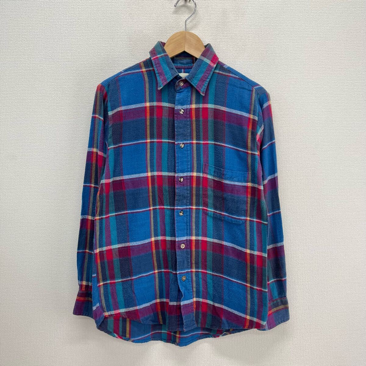 ST JOHN'S BAY セントジョンズベイ 90s 90年代 長袖 ネルシャツ チェック M 10119543拍卖