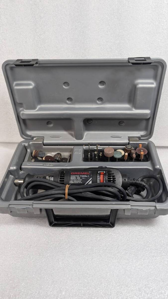 ● 動作確認済 ● DREMEL ドレメル マルチプロ 小型ルーター MOTO-TOOL MODEL395 電動工具 DIY アタッチメント ケース付き拍卖