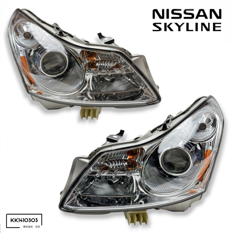 ▼美品 スカイライン セダン V36 PV36 NV36 前期 純正 キセノン ヘッドライト バラスト/バーナー付 KOITO 100-63861 刻印A 即決/即納▼拍卖