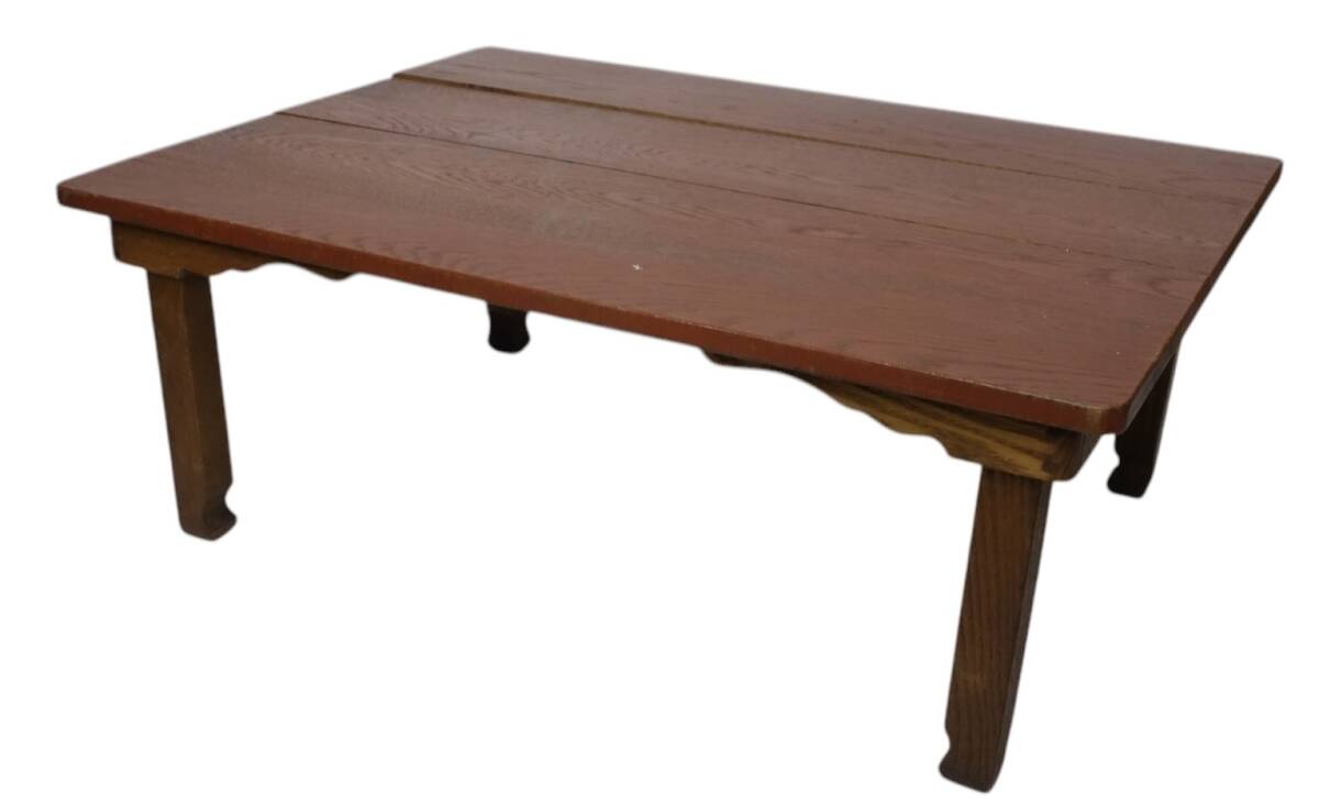 昭和期ビンテージ 折り畳み式木製座卓 古家具 古道具 1950〜1960年代 KSN705拍卖