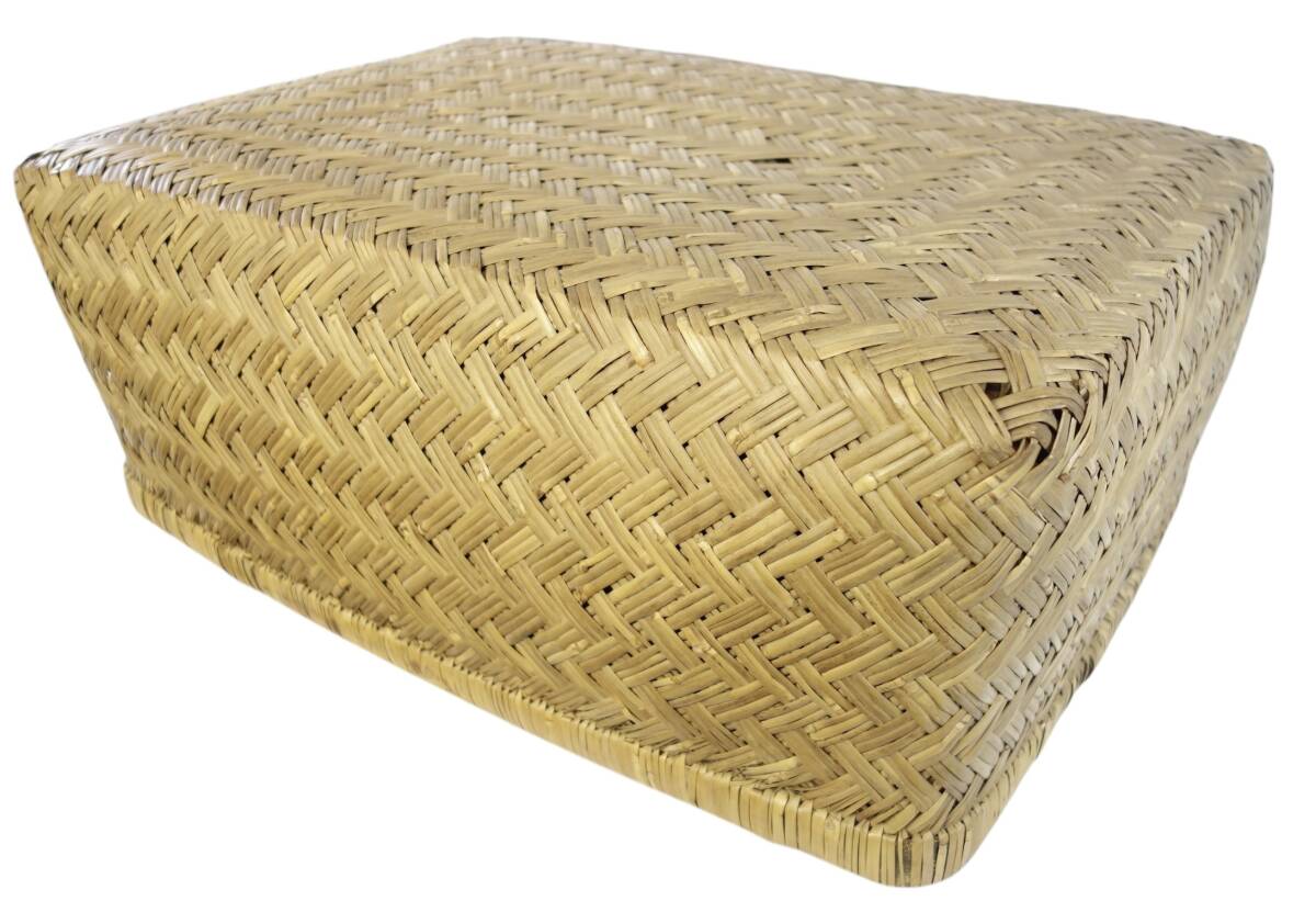 昭和初期ビンテージ 竹細工 行李 葛籠 古民具 KSN705拍卖