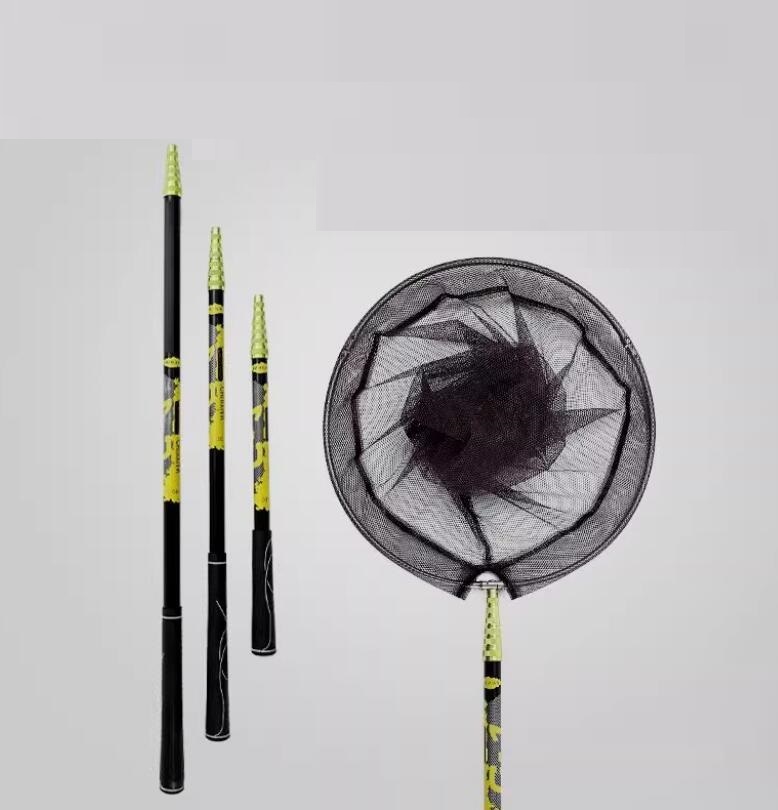 新入荷新品未使用任意で固定可 ランディングネット フィッシングネット 玉網 玉の柄 2.5M拍卖