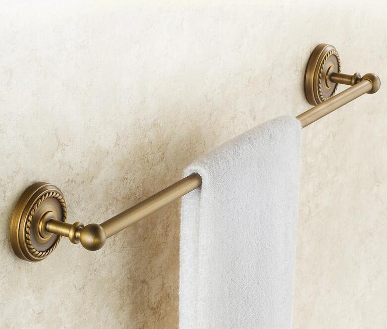 新入荷タオル掛け バス用品壁バスアクセサリー 省スペース取付け しっかり固定 洗面所 ブロンズ色 壁掛けタオルバー お風呂 アンティーク風拍卖
