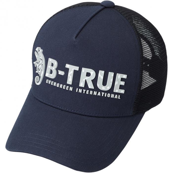 エバーグリーン★B-TRUEラバーロゴメッシュキャップ★#ネイビー/ブラック拍卖