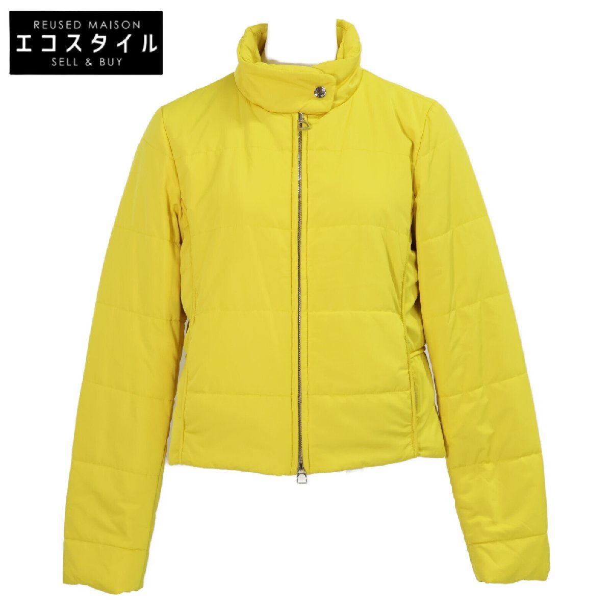 美品/国内正規 HERMES エルメス ジップアップ 中綿入り ジャケット M イエロー レディース拍卖