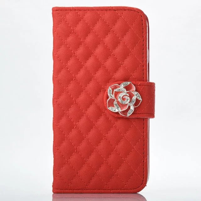 iphone6 レザーケース iPhone 6s キルティングケース アイフォン6/6s ケース 手帳型 レッド拍卖