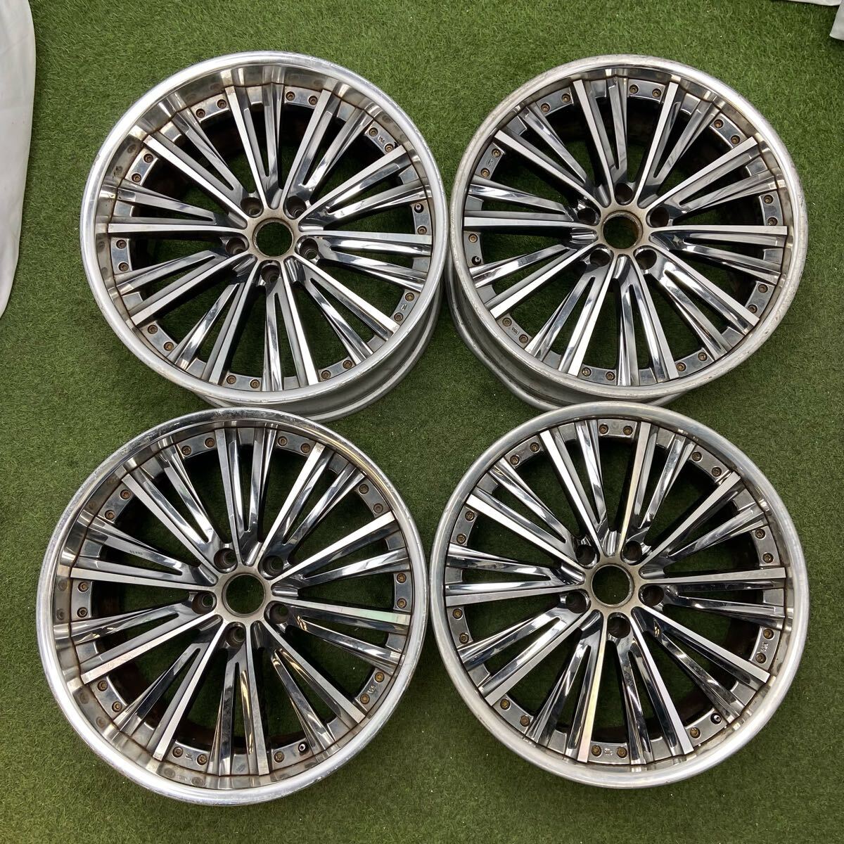 【0833】20インチ 10.0/9.0 Weds KRANZE MAGISS クレンツェ マジス 20×10.0 +37 / 20×9.0 +28 PCD120 5穴 ハブ径72.5 アルミ拍卖