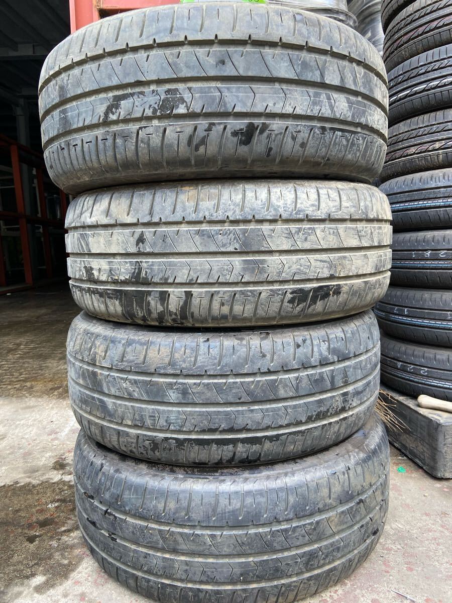 【0872】18インチ★オンロード BRIDGESTONE ECOPIA 夏用 235/50R18 101V 8分山 2019年×2本 2020年×2本 中古タイヤ4本拍卖
