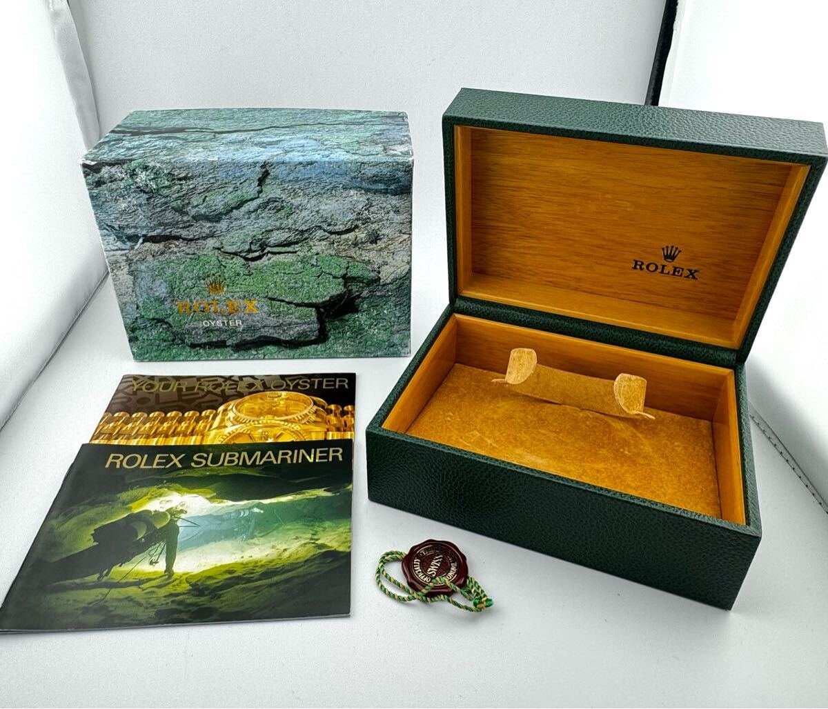 【ロレックス】 「ROLEX」 サブマリーナ BOX グリーン 空箱 ボックス メンズ 腕時計 GR28拍卖
