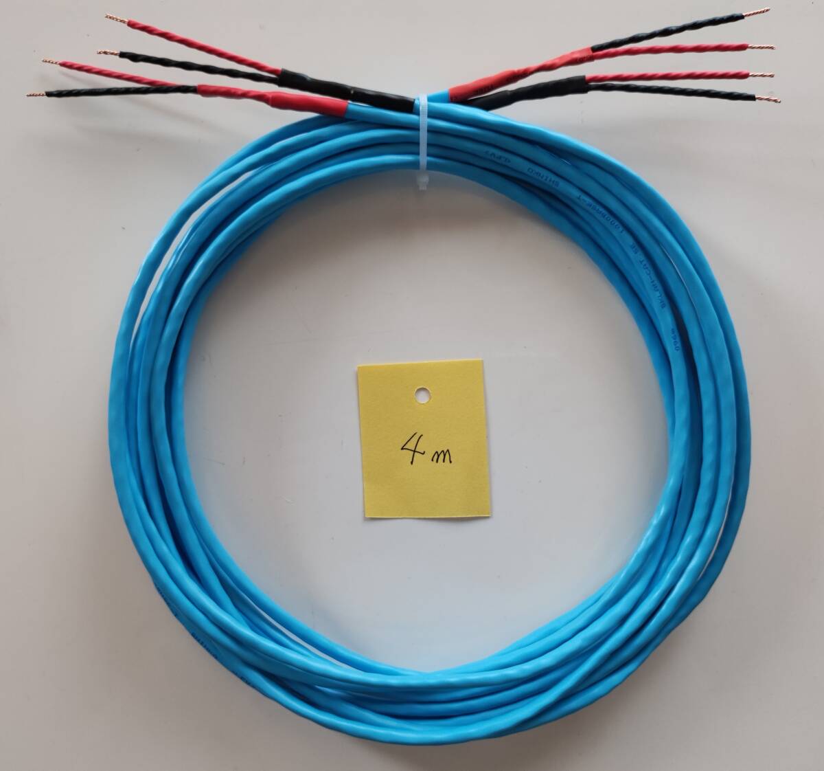 LANケーブルでスピーカーケーブル自作 4.0m×2拍卖