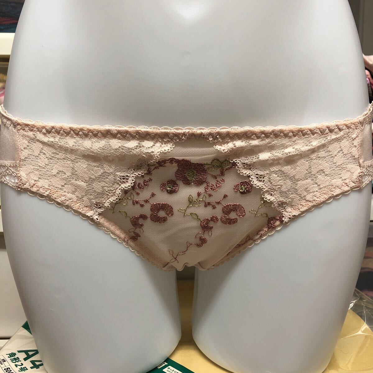 アモスタイル ショーツ パンティ Mサイズ 薄いピンク拍卖