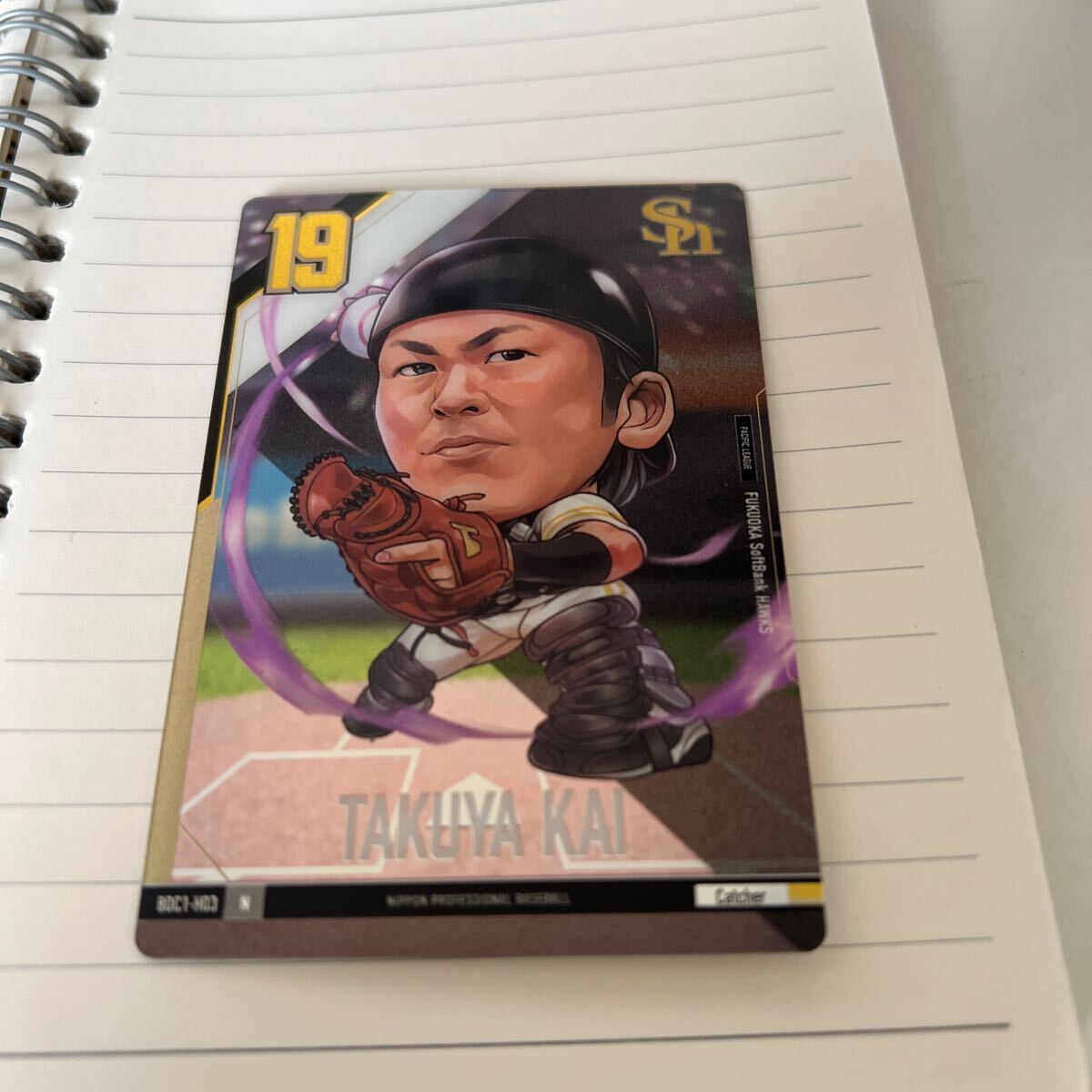 バンダイ 福岡ソフトバンクホークス 甲斐拓也 デフォルメカードコレクション 2024拍卖