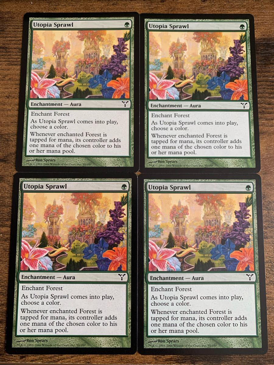 MTG ディセンション DIS《楽園の拡散/Utopia Sprawl》英語 通常版 4枚セット拍卖