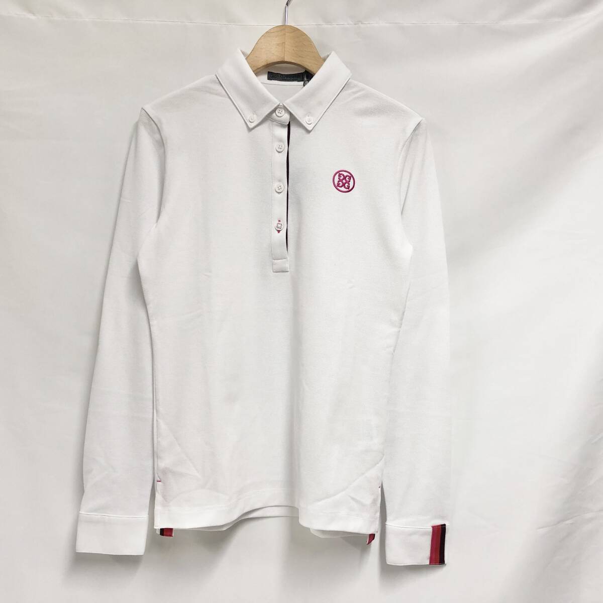 ○★訳有り 新品未使用 G/FORE(ジーフォア) 長袖ポロシャツ 36 ホワイト★○拍卖