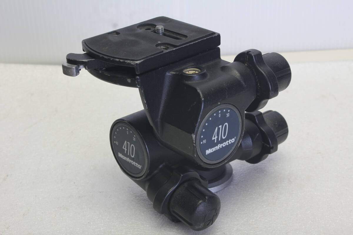 送料無料。中古。マンフロット Manfrotto 410 ギヤ雲台 カメラ用雲台  管理B19‐250420r拍卖
