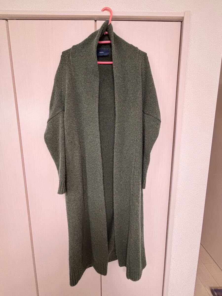 オリーブグリーンロングコート拍卖