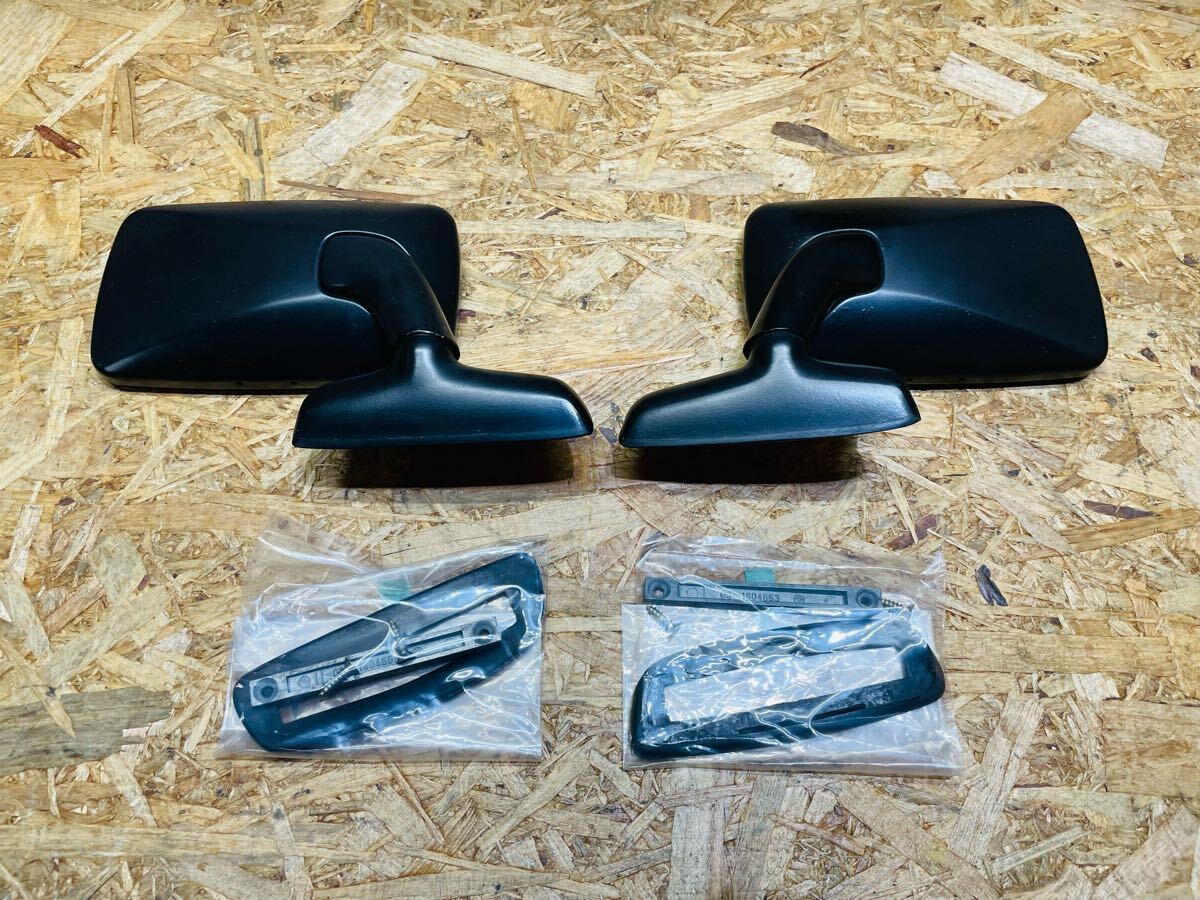 ★当時物★BMW E21 320i 3シリーズ FRESE AUTOZUBEHOR ドアミラー 左右 セット ブラック 黒拍卖