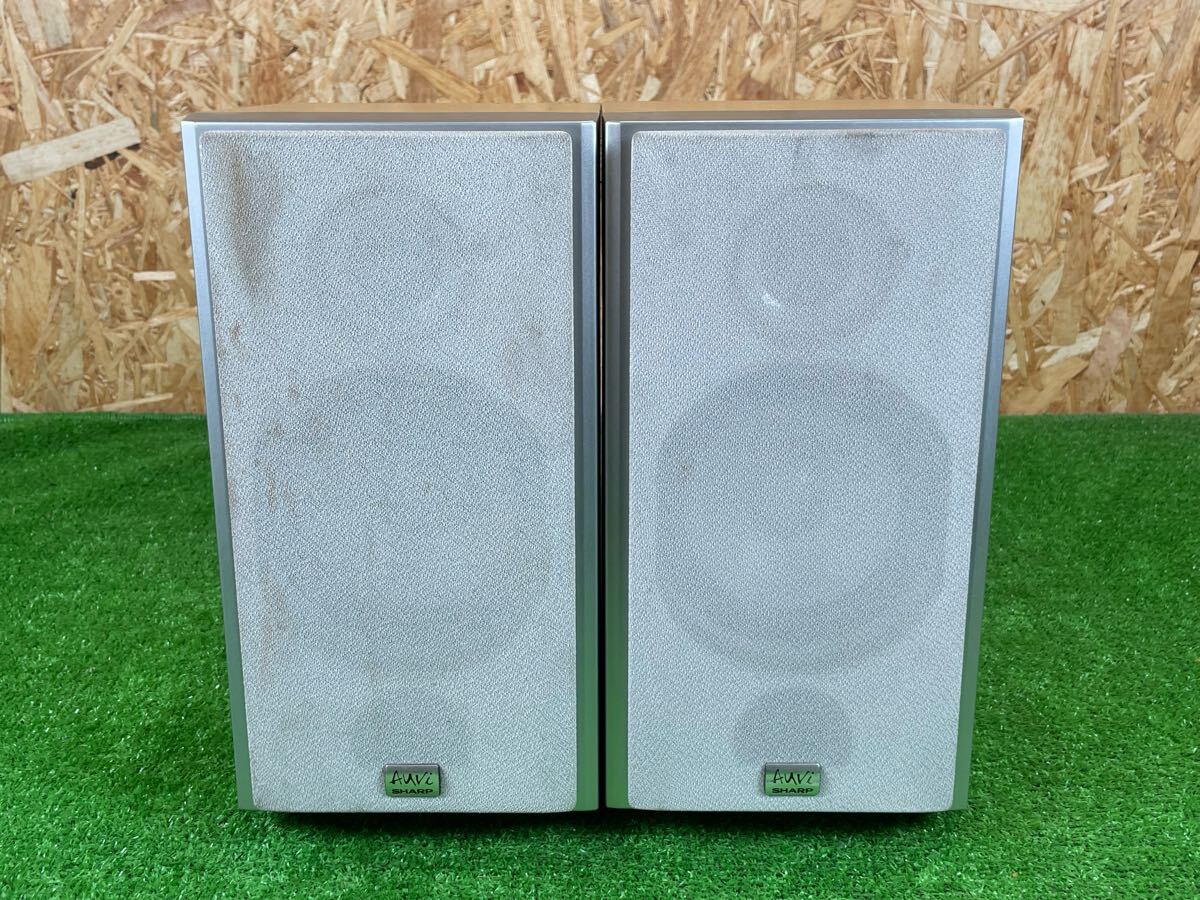 5B49 SHARPシャープ 1bitデジタルシステム CD MDコンポ SD-CX8-S スピーカーのみ 中古動作品拍卖