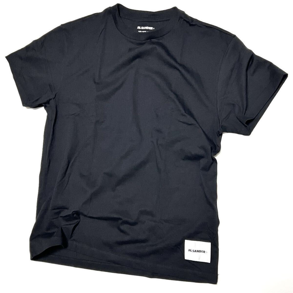 L 新品 正規品 JIL SANDER ジルサンダー ロゴ パッチ Tシャツ ブラック TEE パックT 3パック バラ売り 黒 3枚セット バラ ロゴパッチ拍卖